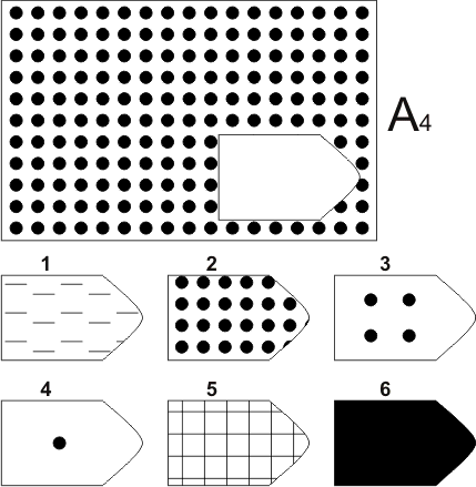 прогрессивные матрицы Равена, серия А, карточка 4